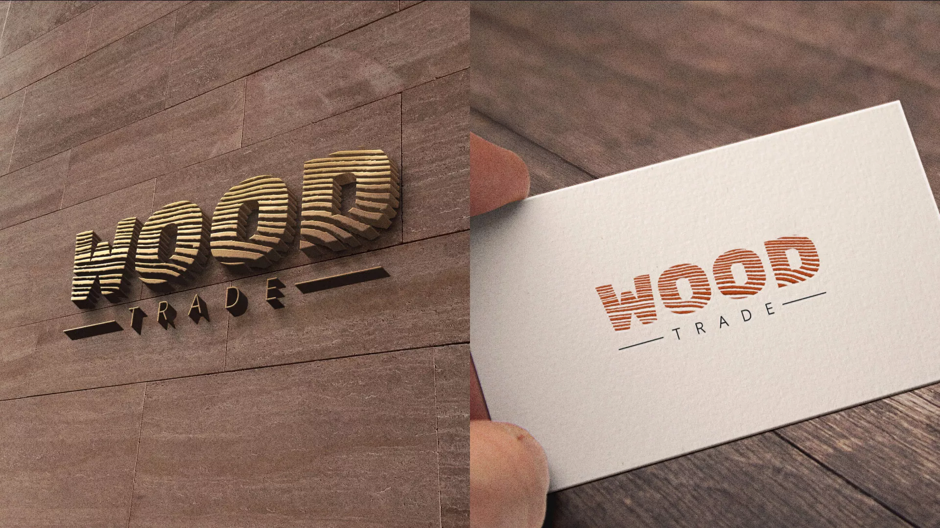 Разработка логотипа для компании «Wood Trade» в Белоусово